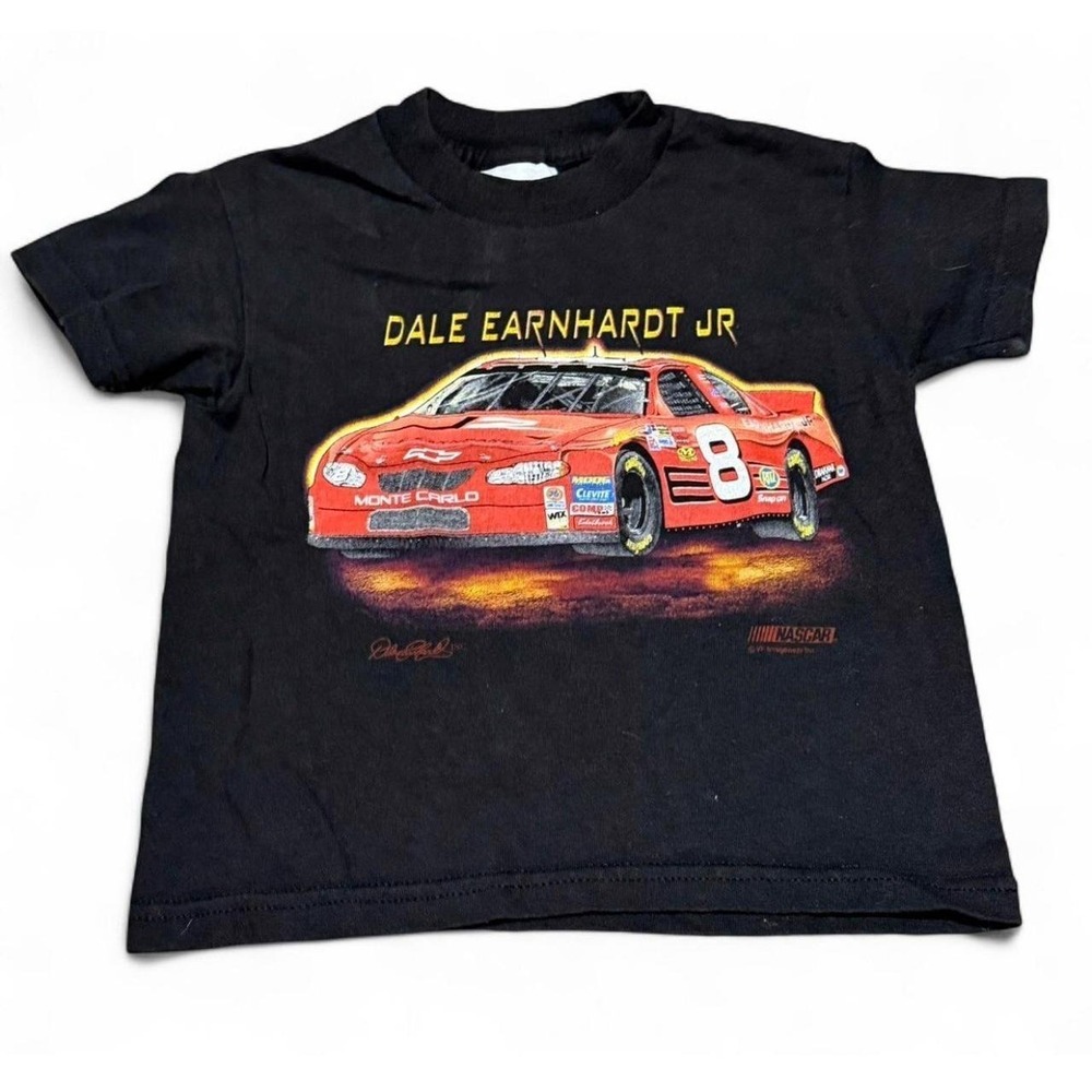 Dale Earnhardt Jr #8 NASCAR Youth 4/5 Black Graphic T-Shirt Chase Authentics‎